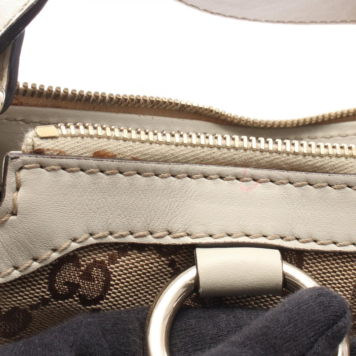 Gucci Shoulder Bag Ski GG Canvas Beige Ivory Ski — view 5