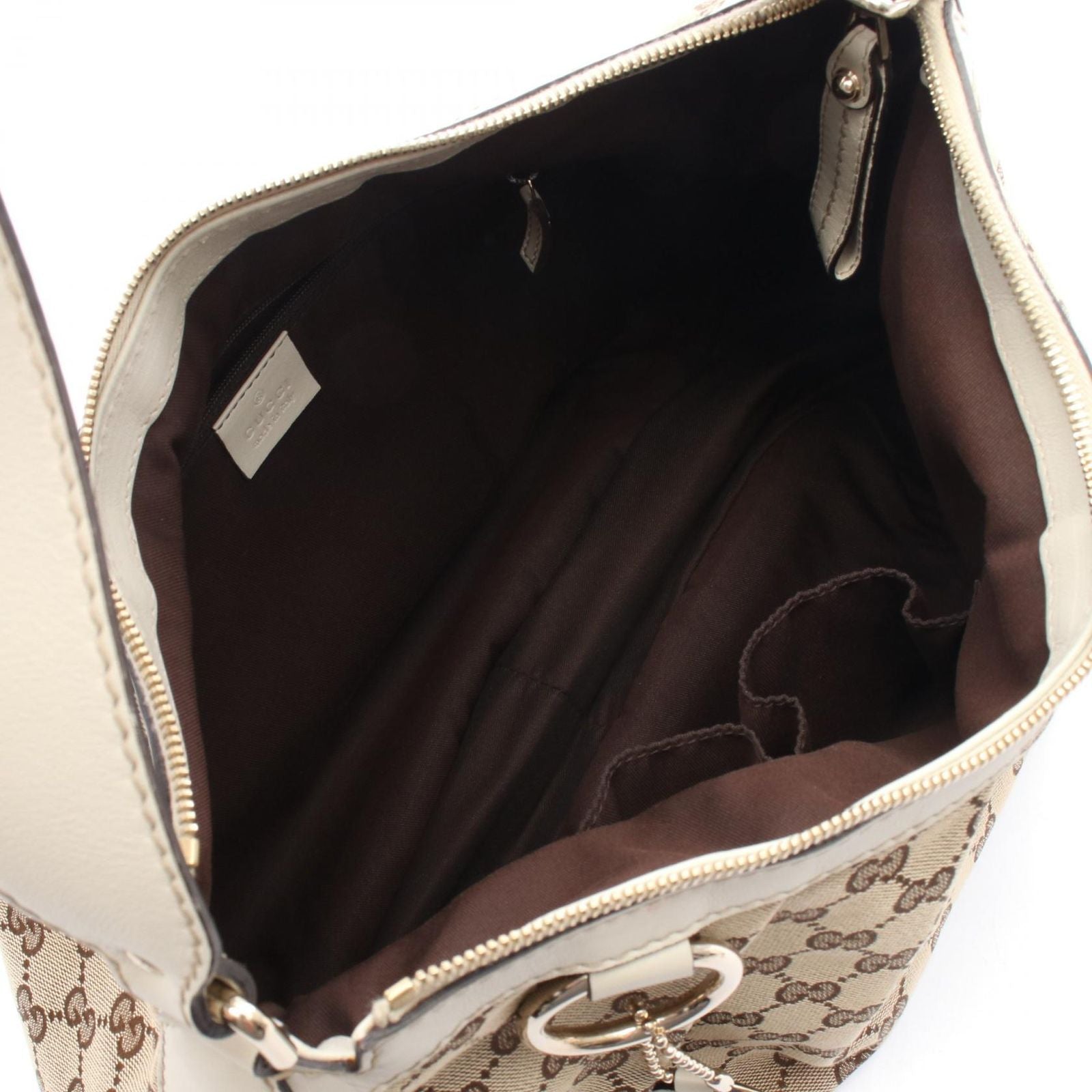 Gucci Shoulder Bag Ski GG Canvas Beige Ivory Ski — view 3