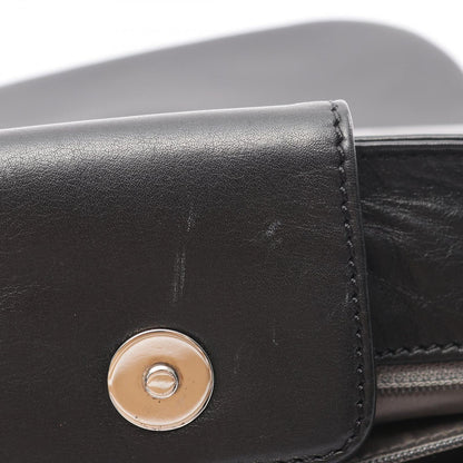 Chanel Shoulder Bag CC Logo Plastic Chain Black Lambskin CC — view 7