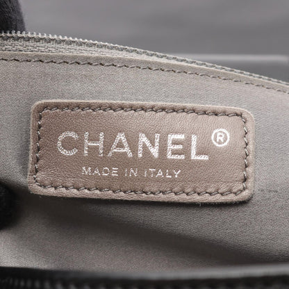 Chanel Shoulder Bag CC Logo Plastic Chain Black Lambskin CC — view 4