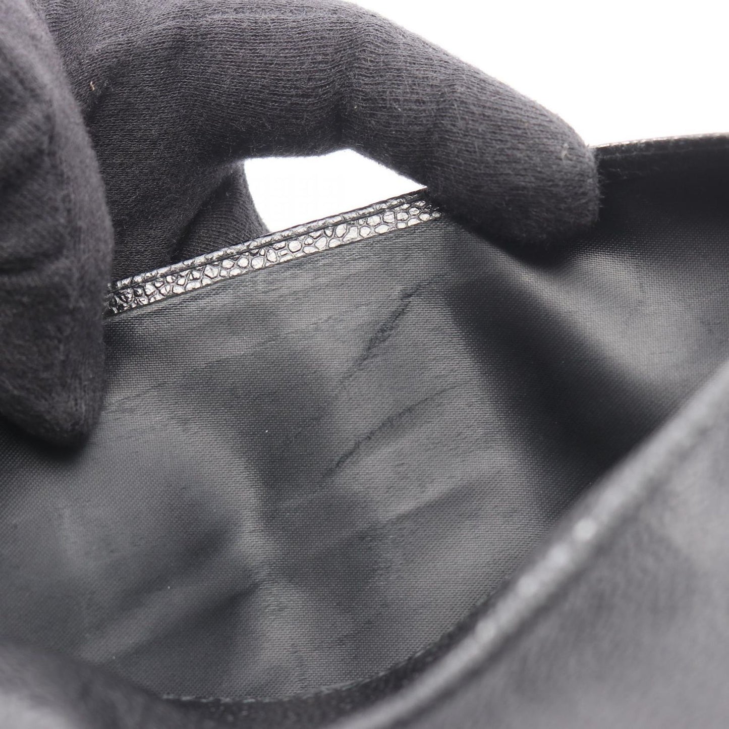 Chanel Shoulder Bag CC Logo Black Calf CC Chain — view 8