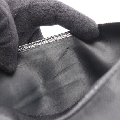 Chanel Shoulder Bag CC Logo Black Calf CC Chain — view 8