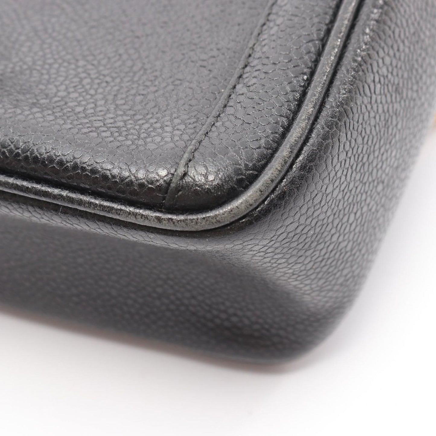 Chanel Shoulder Bag CC Logo Black Calf CC Chain — view 7