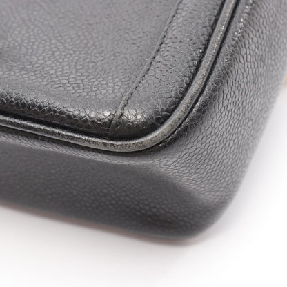 Chanel Shoulder Bag CC Logo Black Calf CC Chain — view 7