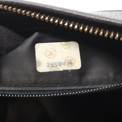 Chanel Shoulder Bag CC Logo Black Calf CC Chain — view 5