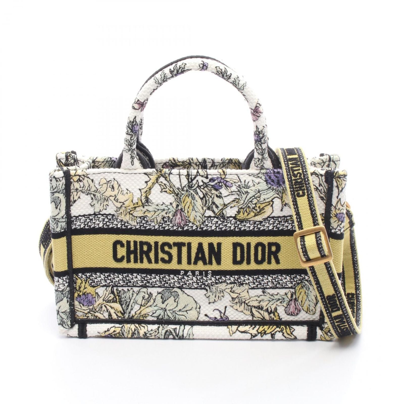 Dior Handbag Book Tote Mini 2-Way Multi Canvas