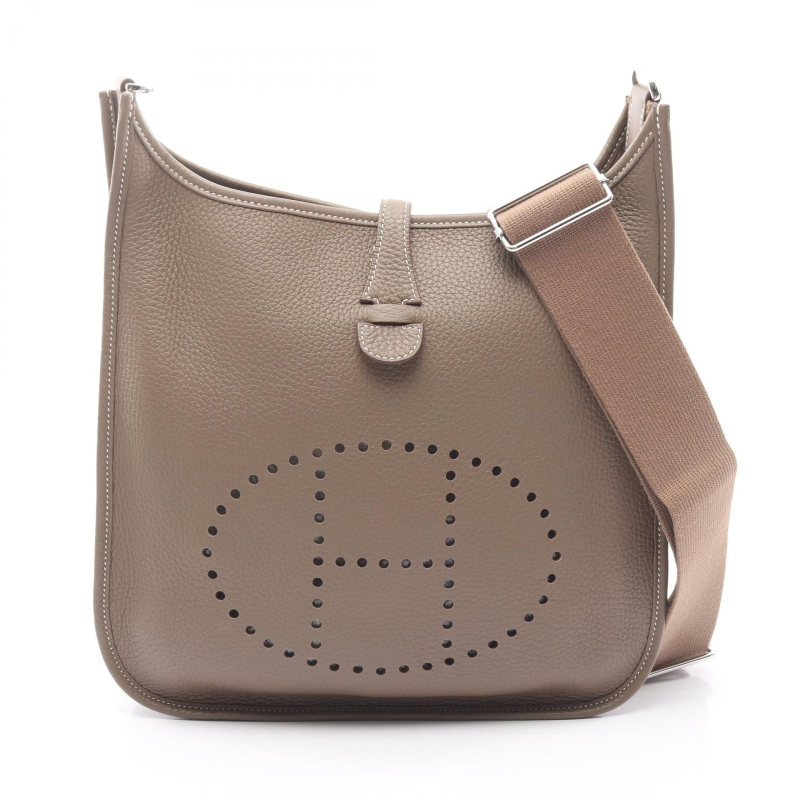 Hermes Shoulder Bag Evelyne 3 PM Etoupe Leather