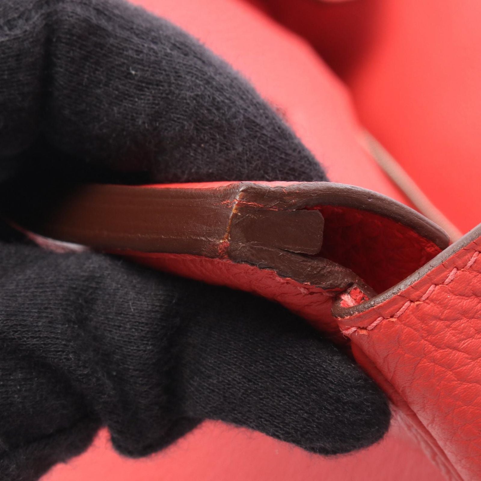 Hermes Handbag Birkin 30 Rouge Pivoine Leather — view 8