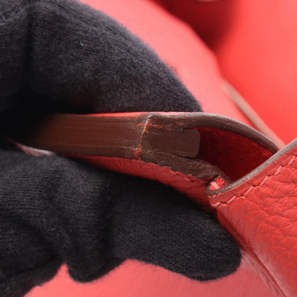 Hermes Handbag Birkin 30 Rouge Pivoine Leather — view 8