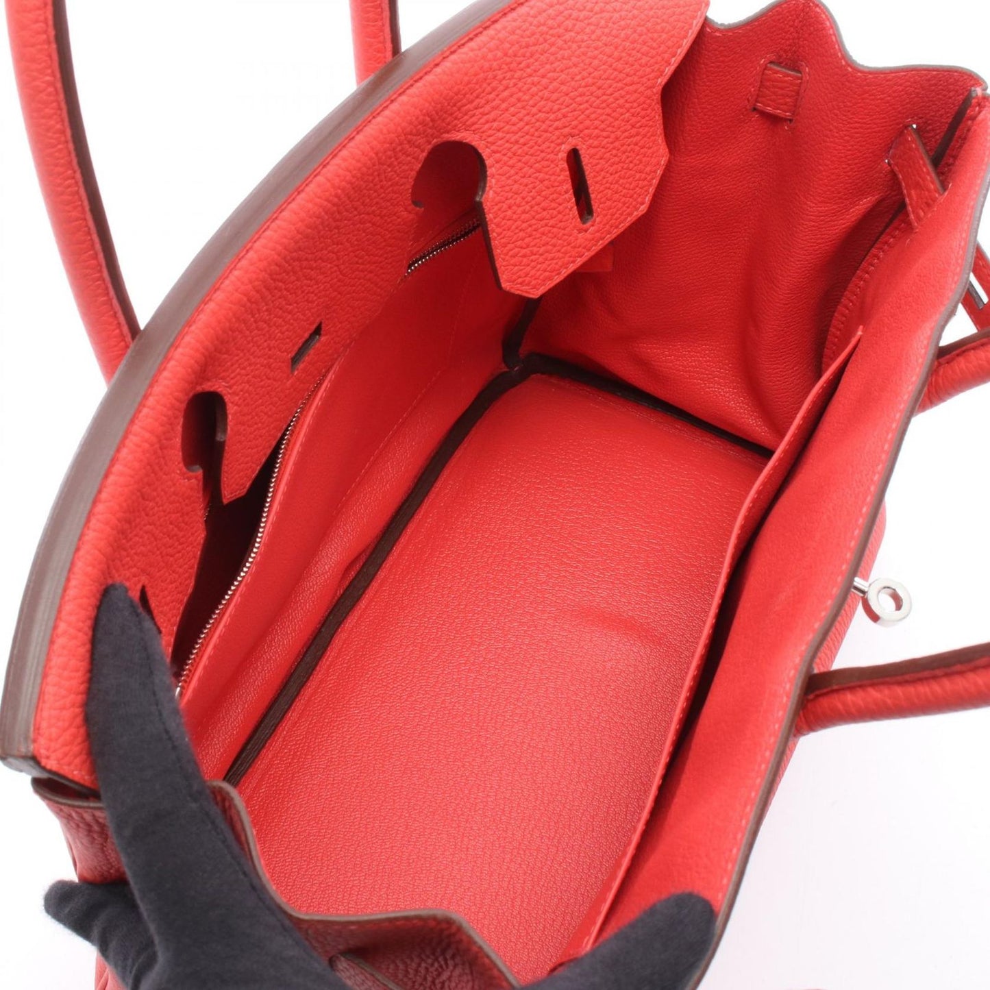 Hermes Handbag Birkin 30 Rouge Pivoine Leather — view 3