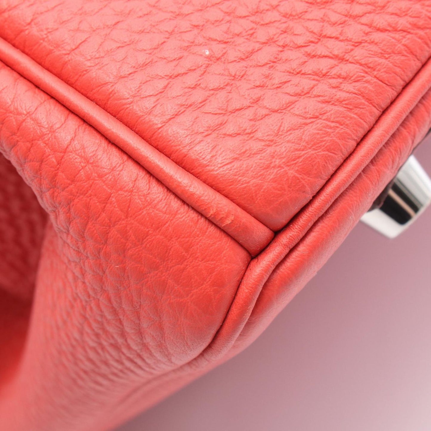 Hermes Handbag Birkin 30 Rouge Pivoine Leather — view 7