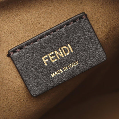 Fendi Handbag Mini Mon Tresor 2-Way Brown Canvas Leather — view 4