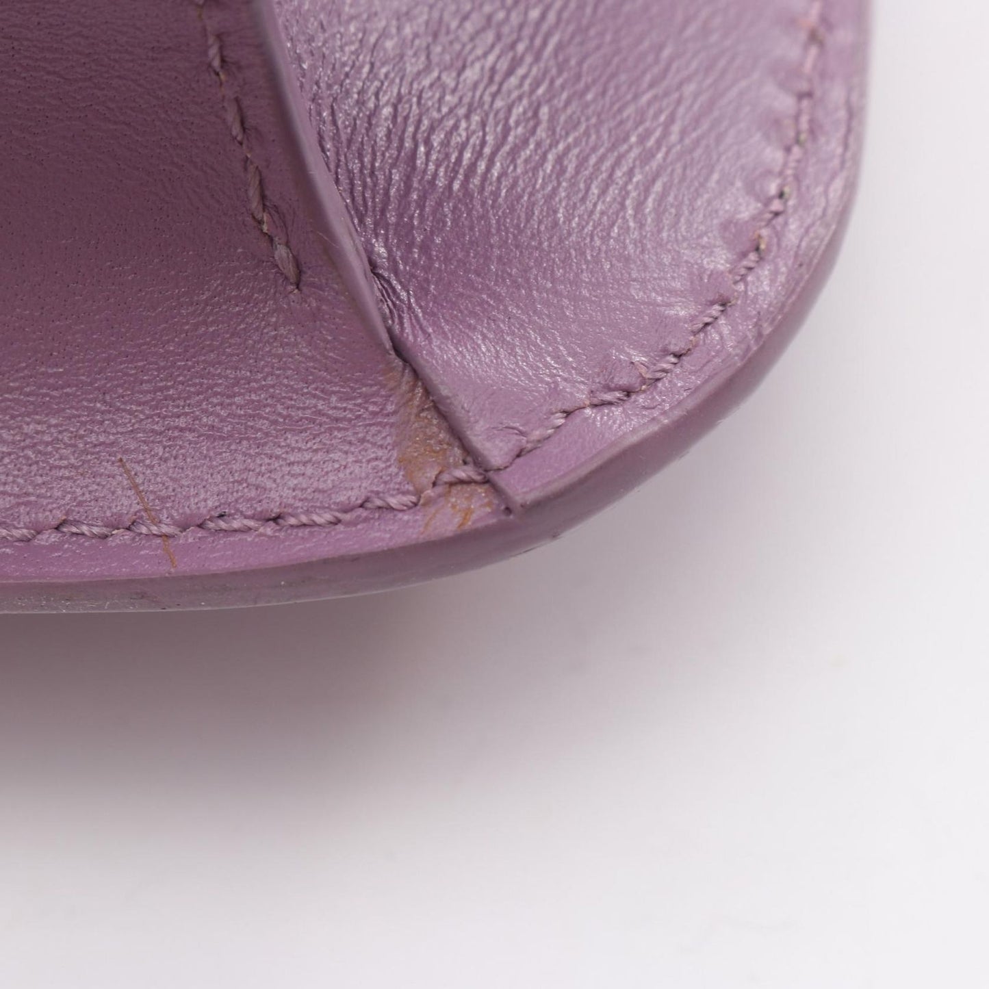 Saint Laurent Paris Shoulder Bag Carre Satchel Light Purple Leather — view 7