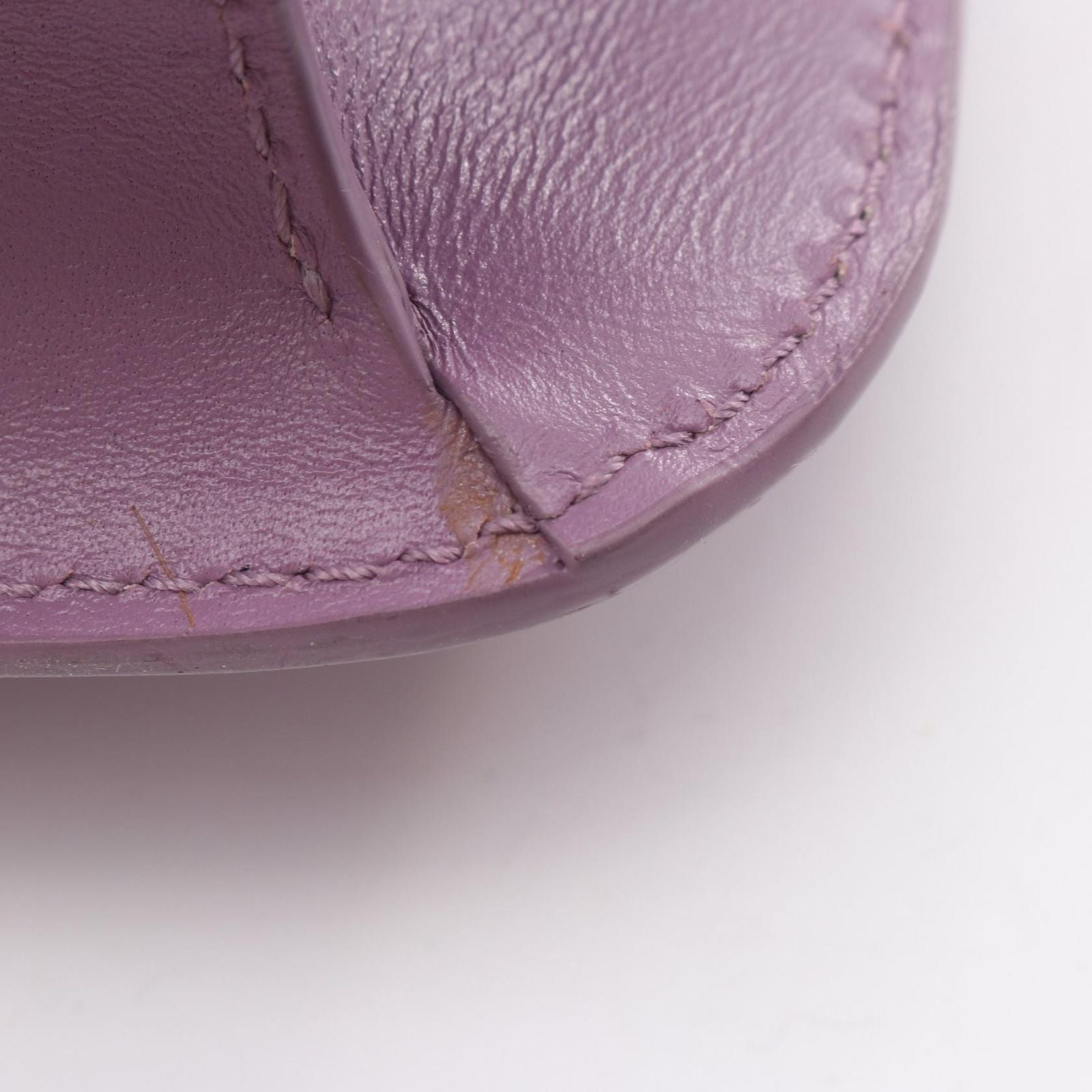 Saint Laurent Paris Shoulder Bag Carre Satchel Light Purple Leather — view 7