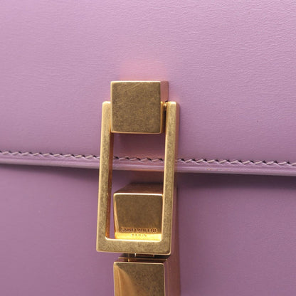 Saint Laurent Paris Shoulder Bag Carre Satchel Light Purple Leather — view 5