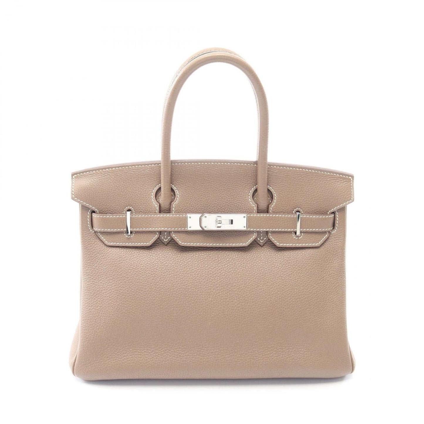 Hermes Handbag Birkin 30 Etoupe Leather