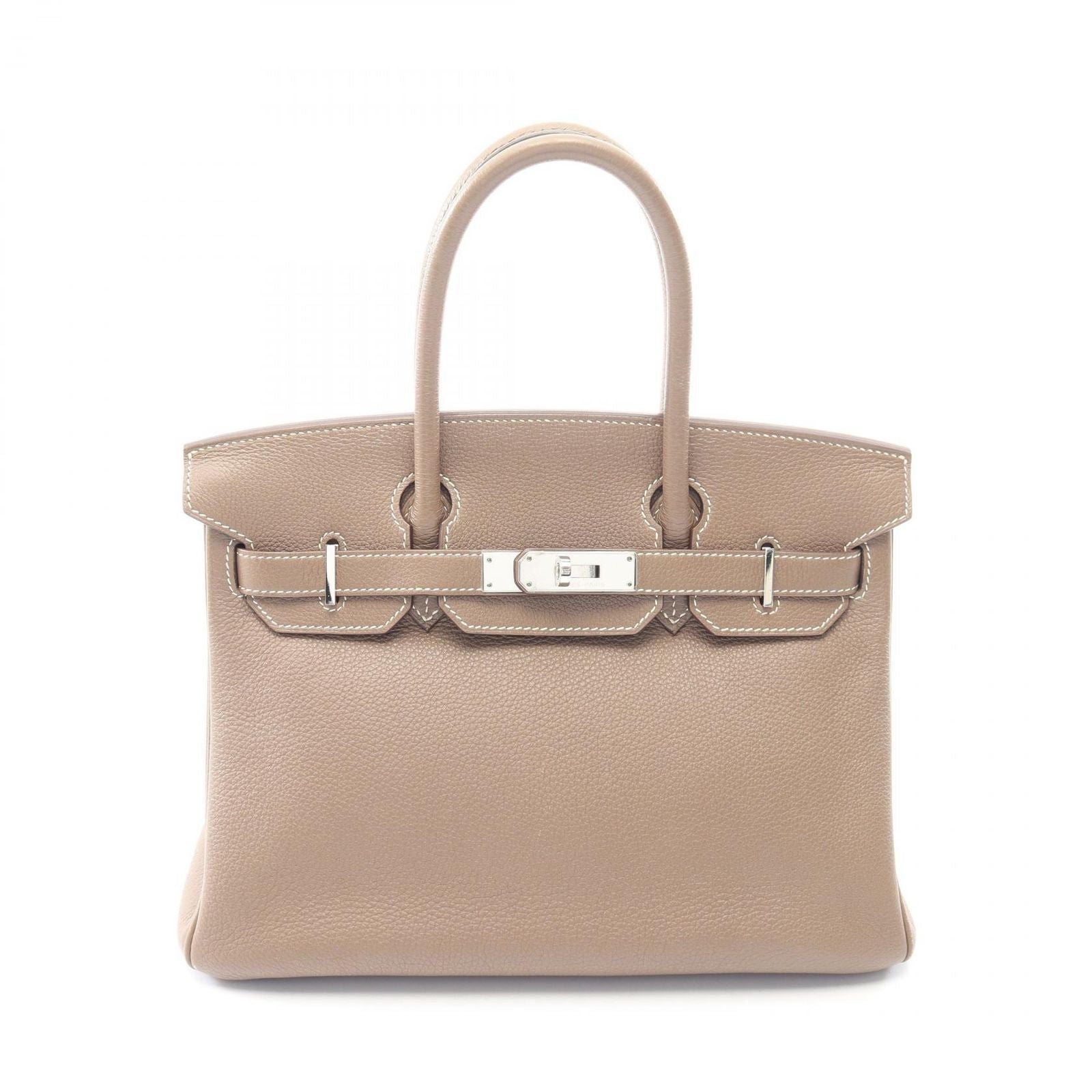 Hermes Handbag Birkin 30 Etoupe Leather