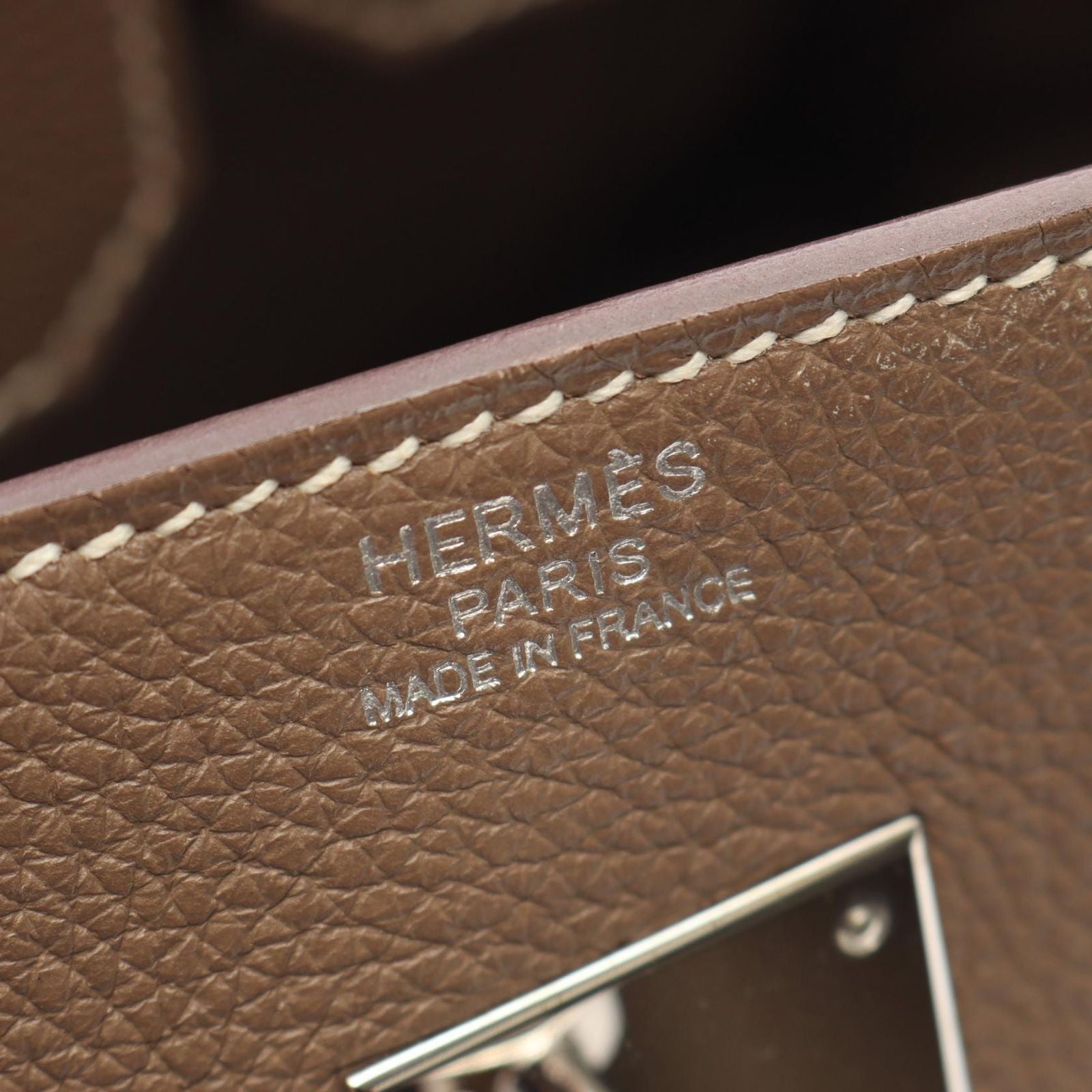 Hermes Handbag Birkin 30 Etoupe Leather — view 4