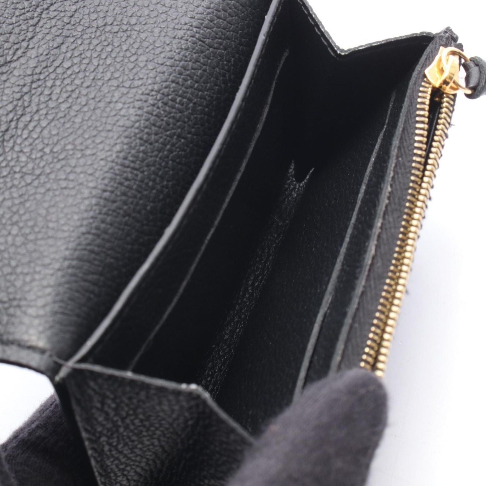 Louis Vuitton Coin Case Porte-Monnaie Rosalie Noir Leather — view 3