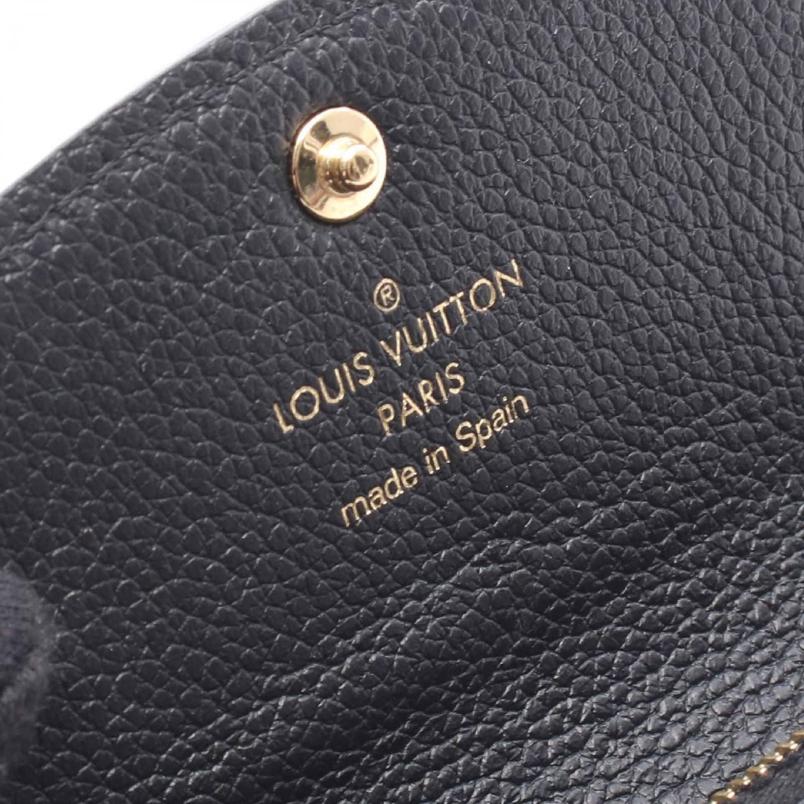 Louis Vuitton Coin Case Porte-Monnaie Rosalie Noir Leather — view 4