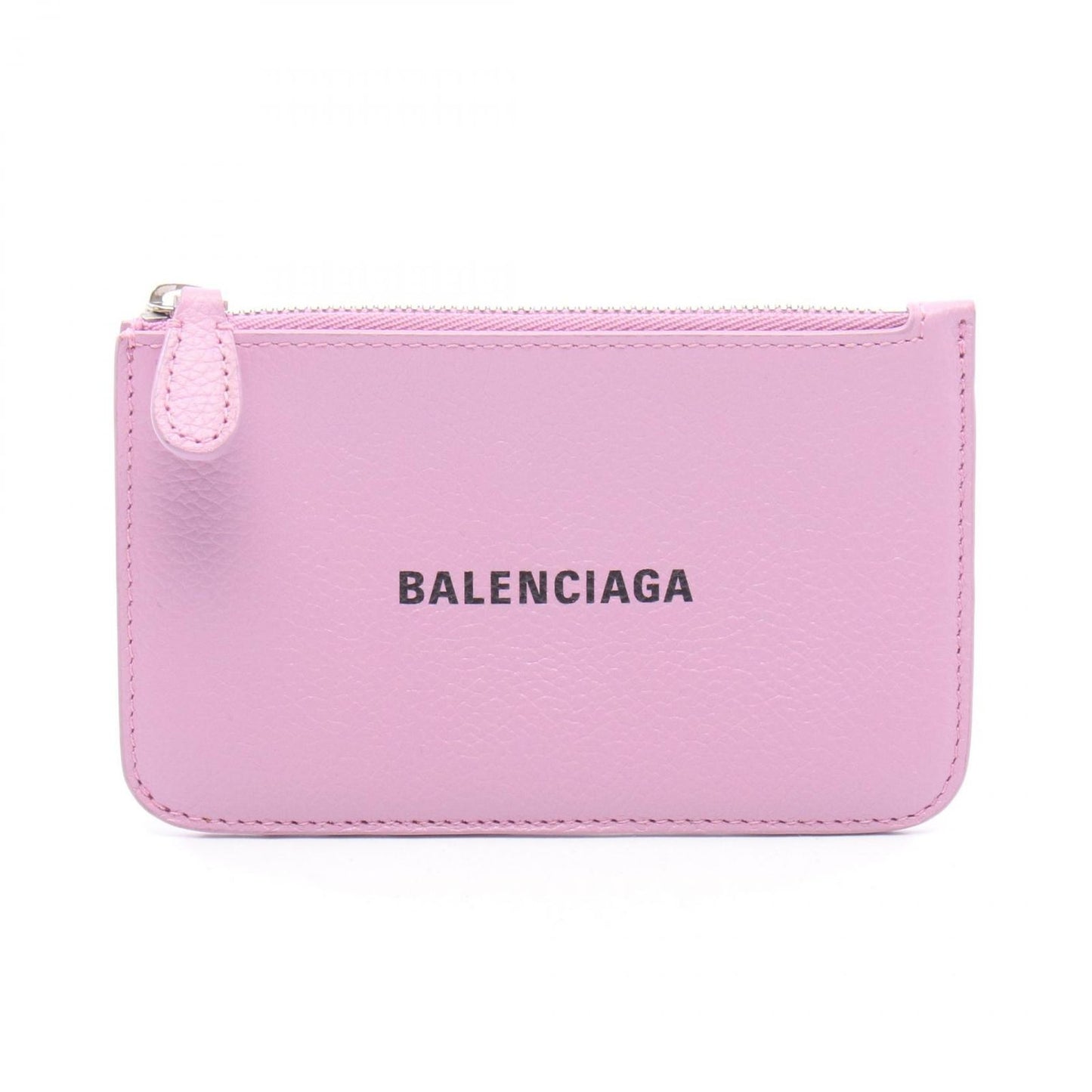 Balenciaga Coin Case Cash Long Card Purple Leather