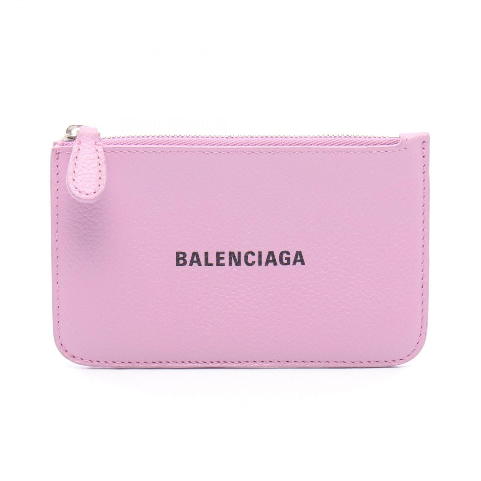 Balenciaga Coin Case Cash Long Card Purple Leather