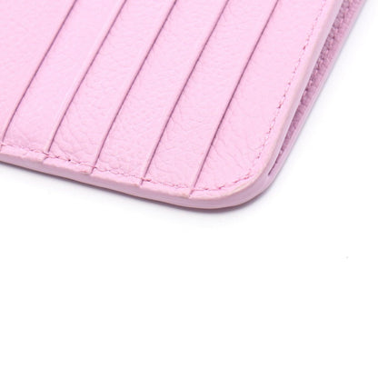 Balenciaga Coin Case Cash Long Card Purple Leather — view 7