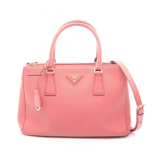 Prada Handbag Saffiano Lux Galleria 2-Way Pink Leather Shoulder