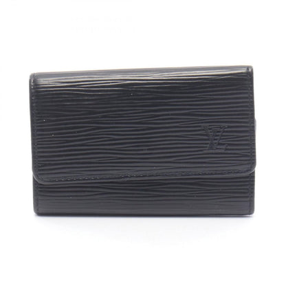 Louis Vuitton Key Case Multicles 6 Noir Leather Key Holder