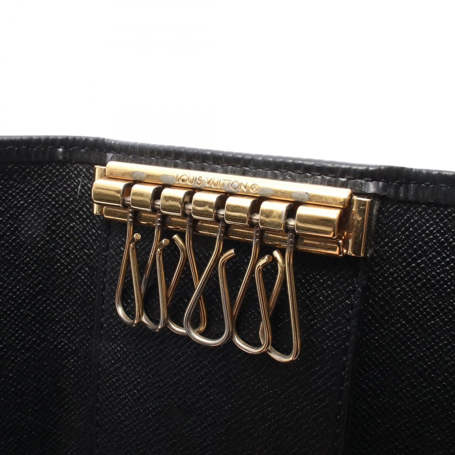 Louis Vuitton Key Case Multicles 6 Noir Leather Key Holder — view 8