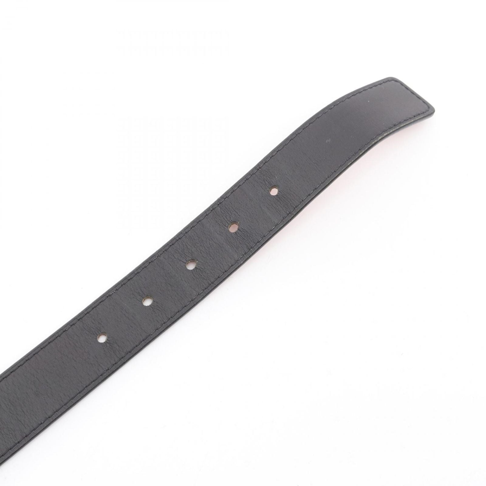 Louis Vuitton Belt Ceinture Jeans Black Leather LV — view 3
