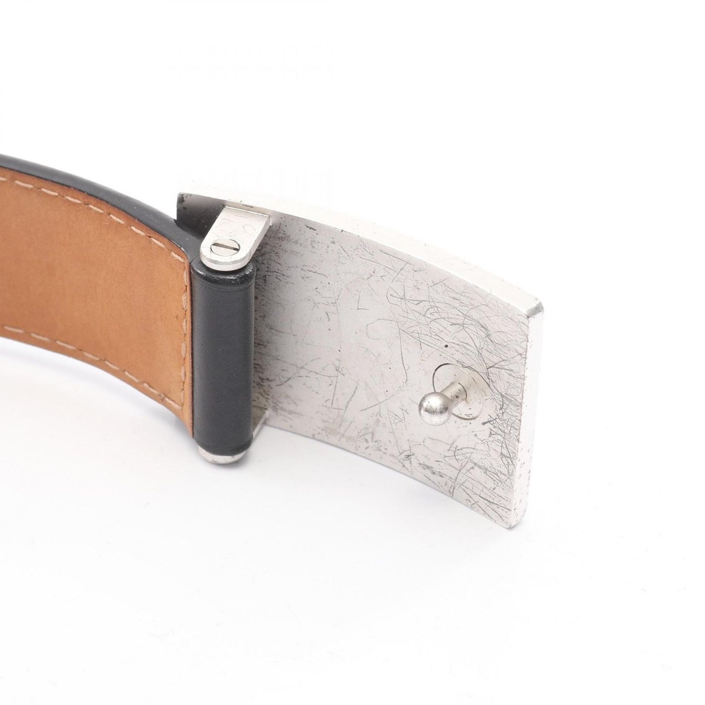 Louis Vuitton Belt Ceinture Jeans Black Leather LV — view 6