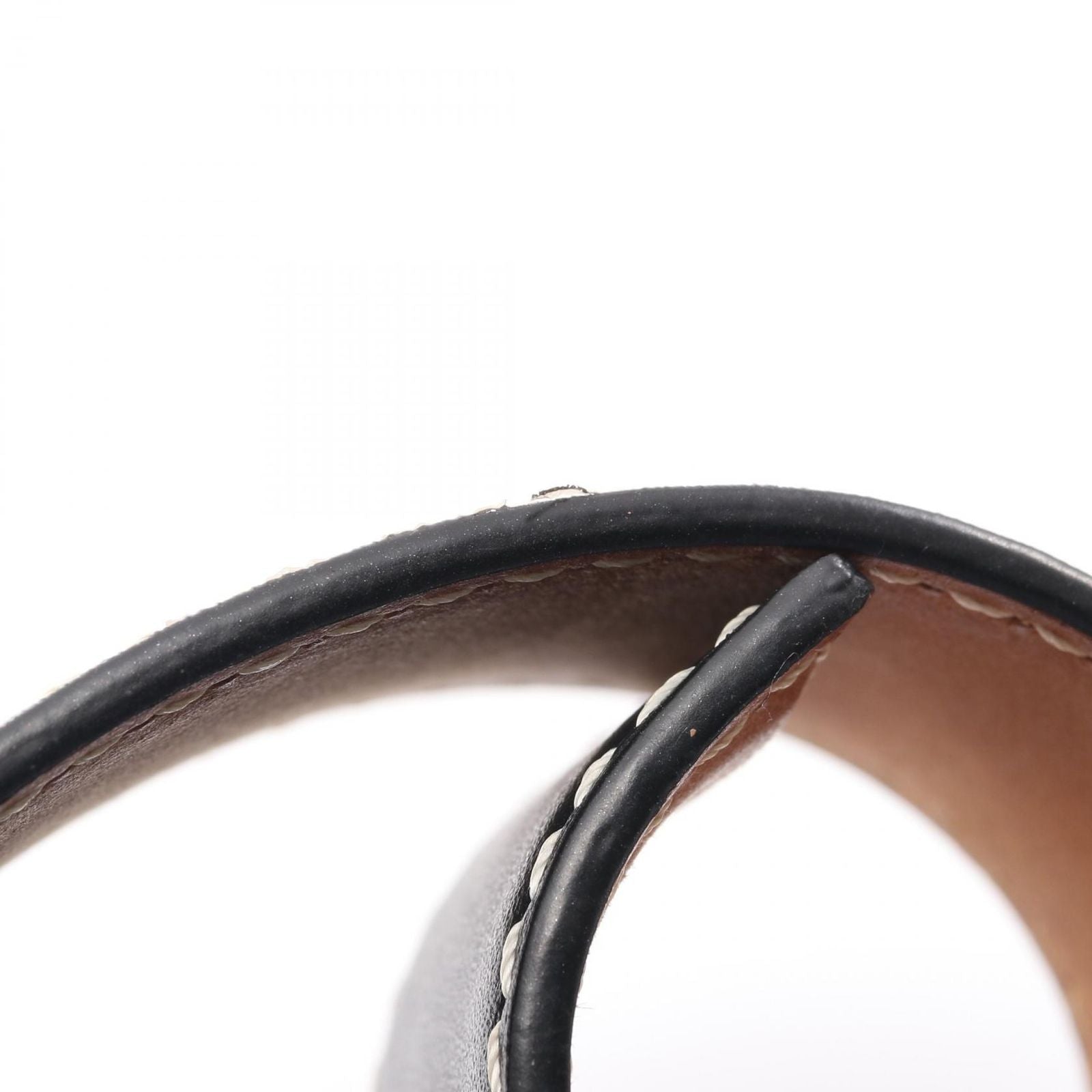 Loewe Bracelet Anagram Slap Small 119.19.336 Leather Bangle — view 4