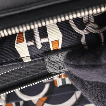 Hermes Round Wallet Azap Long Silk in Black Leather Calf in — view 5