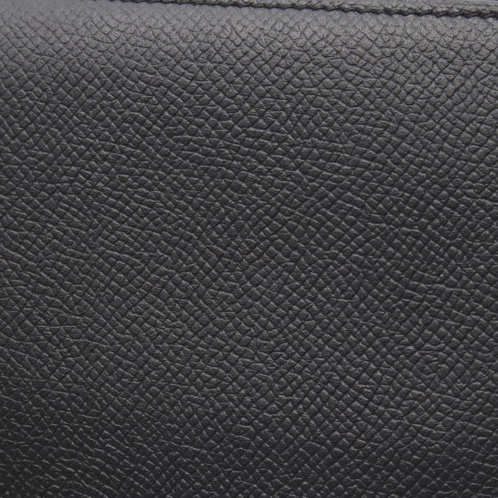 Hermes Round Wallet Azap Long Silk in Black Leather Calf in — view 9