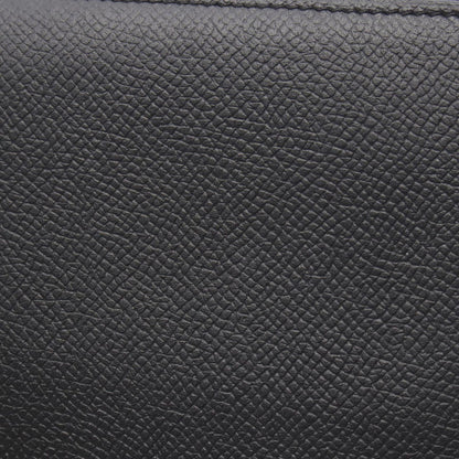 Hermes Round Wallet Azap Long Silk in Black Leather Calf in — view 9