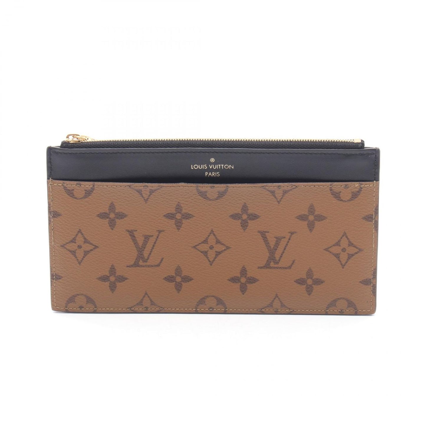 Louis Vuitton Bill Purse Slim Monogram Reverse Leather Shoulder Bag