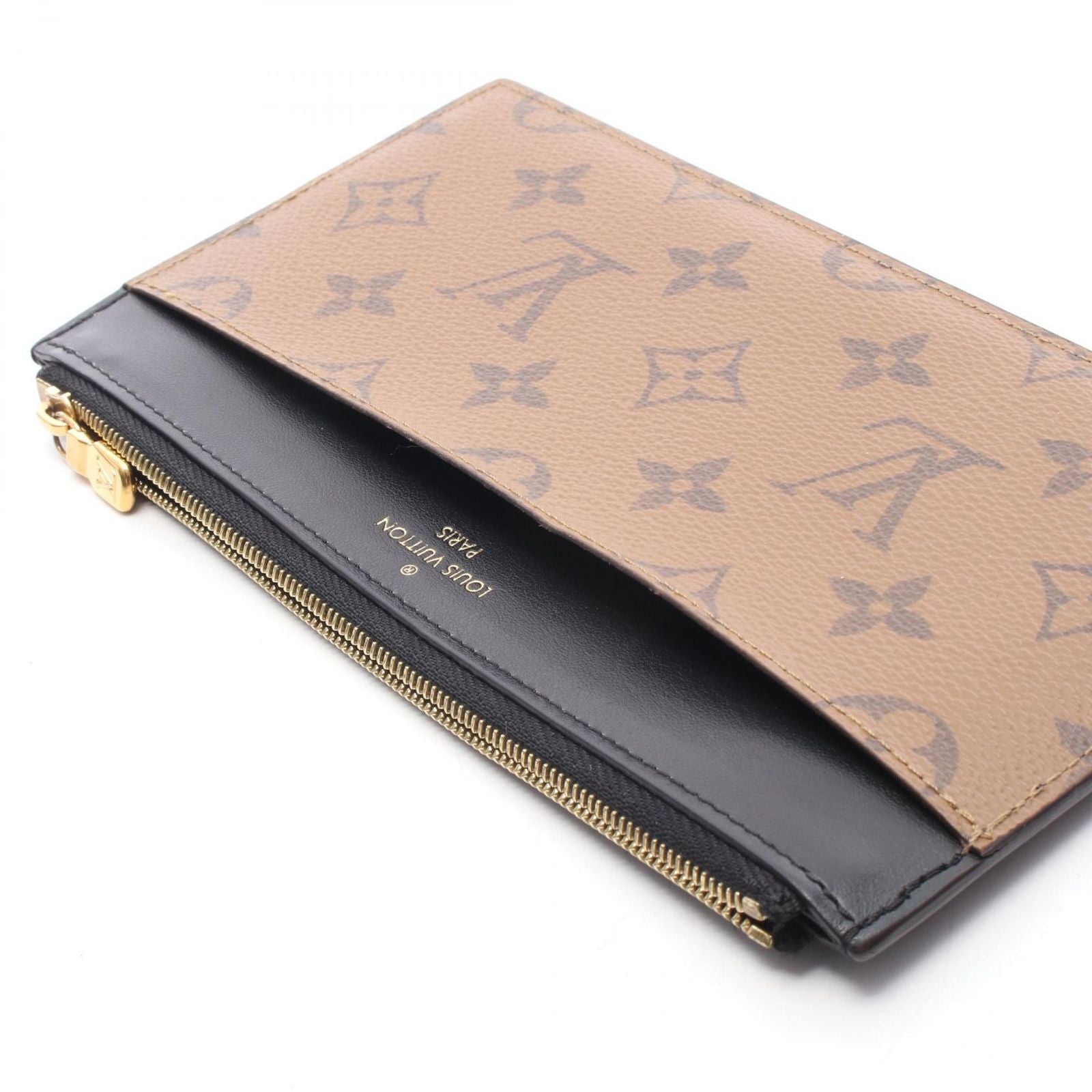 Louis Vuitton Bill Purse Slim Monogram Reverse Leather Shoulder Bag — view 6