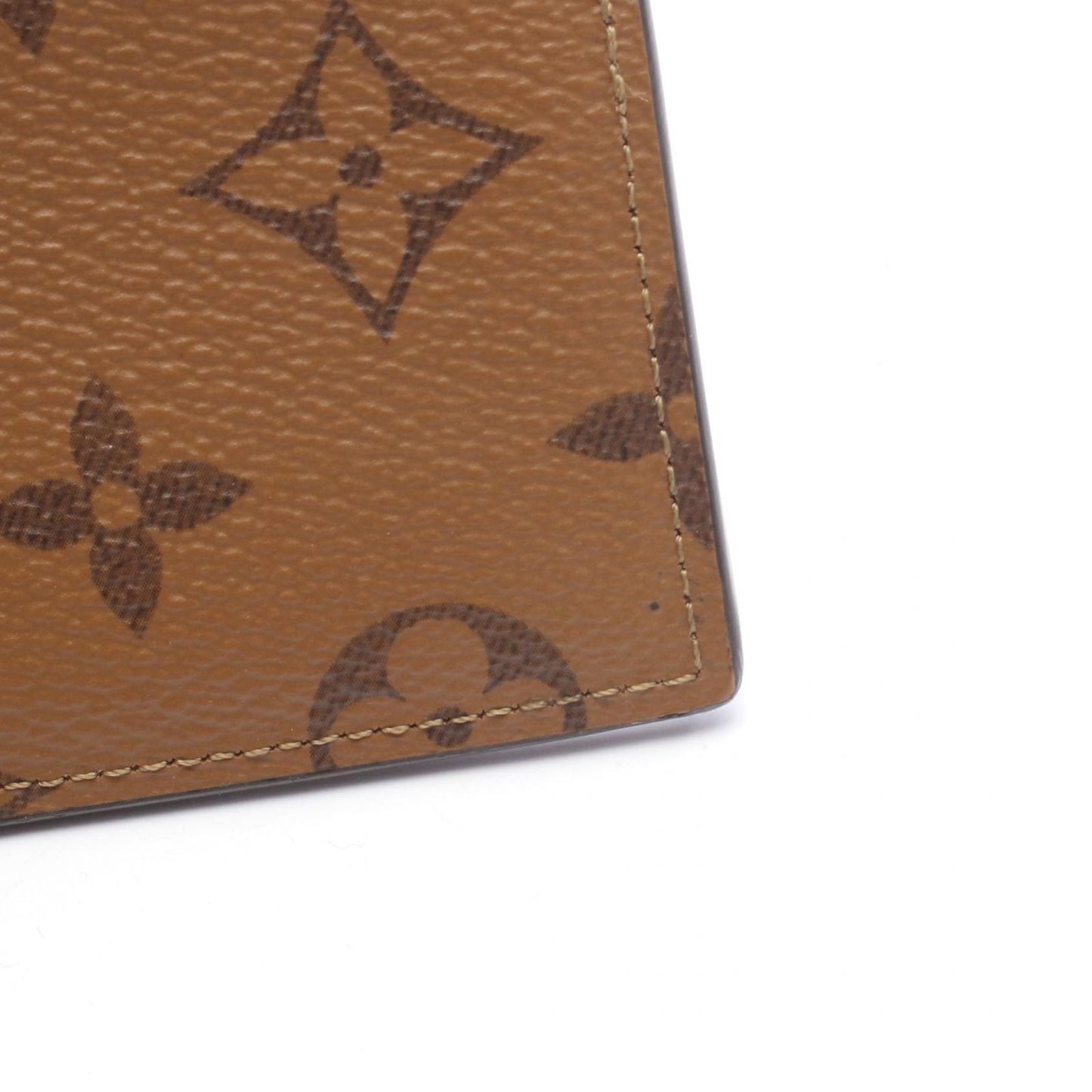 Louis Vuitton Bill Purse Slim Monogram Reverse Leather Shoulder Bag — view 7