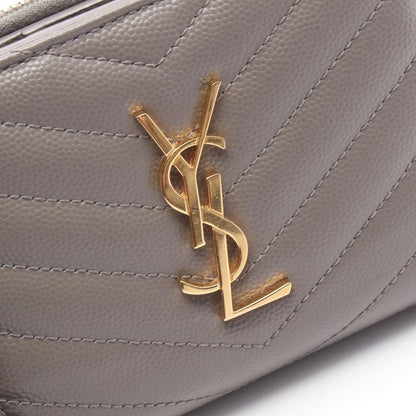 Saint Laurent Paris Bifold Wallet Monogram Gray Leather Cassandra — view 8