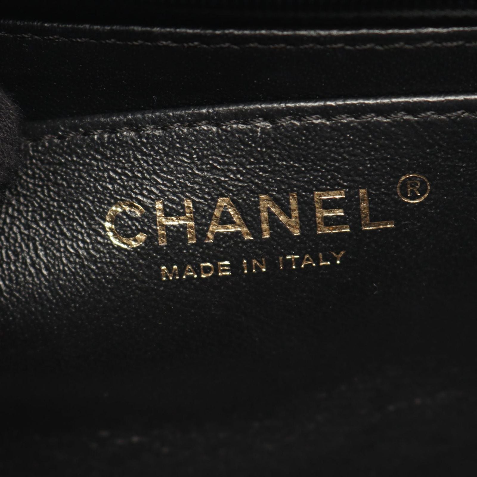 Chanel Shoulder Bag Blanc Stitch 2-Way Black Lambskin Chez Top Handle Chain — view 4