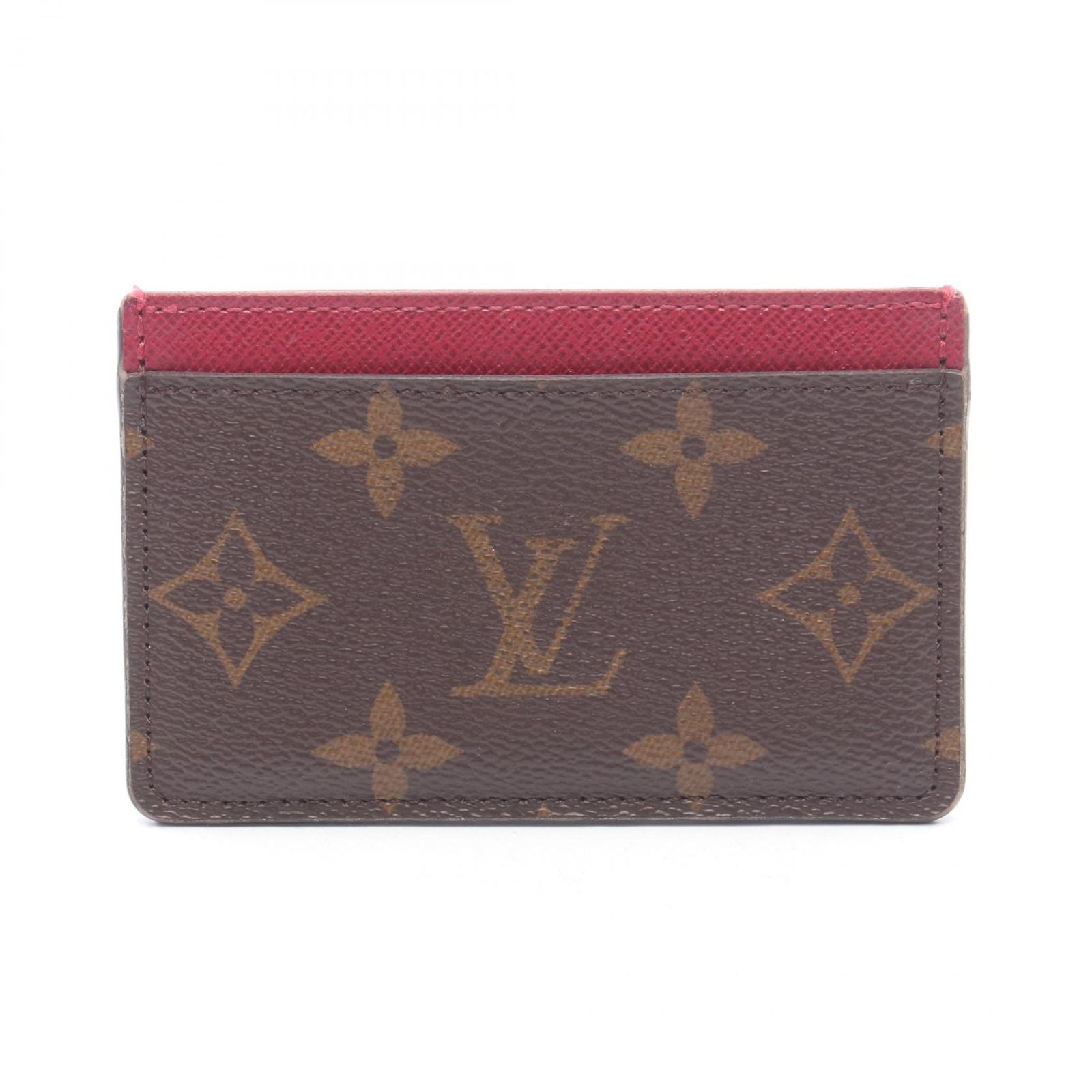 Louis Vuitton Card Case Holder Sample Fuchsia Leather