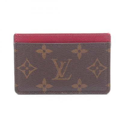 Louis Vuitton Card Case Holder Sample Fuchsia Leather