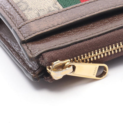 Gucci Coin Case Ophidia GG Supreme Beige Dark Brown Leather L — view 8