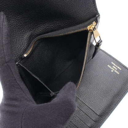 Louis Vuitton Trifold Wallet Portefeuille Compact Noir Leather Curille — view 4