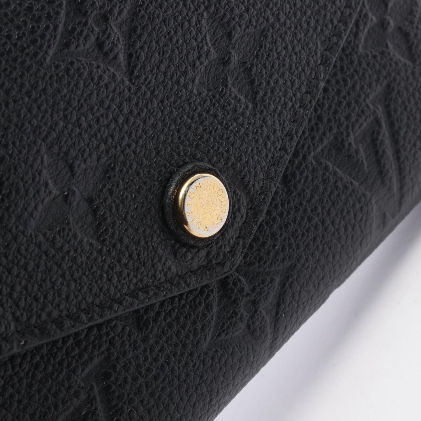 Louis Vuitton Trifold Wallet Portefeuille Compact Noir Leather Curille — view 8