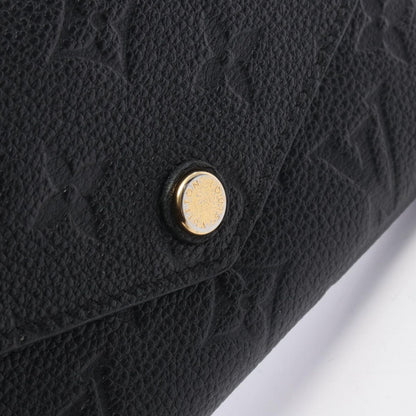 Louis Vuitton Trifold Wallet Portefeuille Compact Noir Leather Curille — view 8