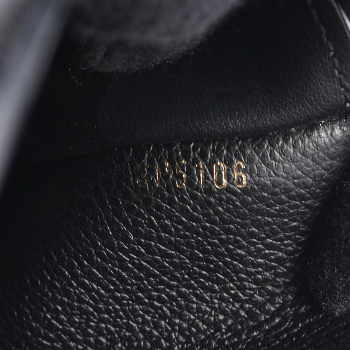 Louis Vuitton Trifold Wallet Portefeuille Compact Noir Leather Curille — view 6