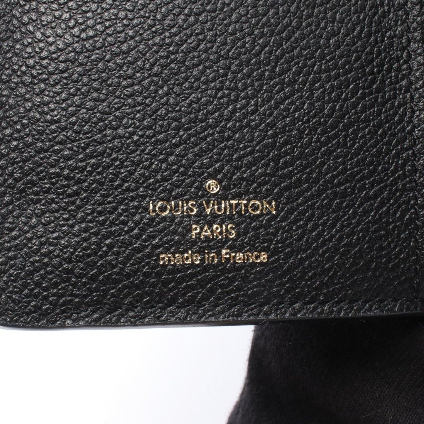Louis Vuitton Trifold Wallet Portefeuille Compact Noir Leather Curille — view 5