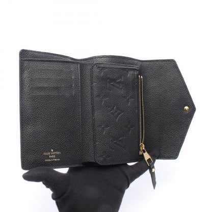 Louis Vuitton Trifold Wallet Portefeuille Compact Noir Leather Curille — view 3